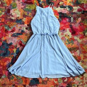 Sweet chiffon mini dress.